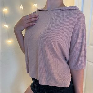 Flow Pink Crop w/ Hood